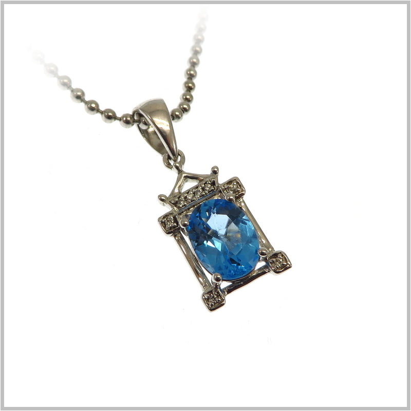 Blue Topaz Pendant