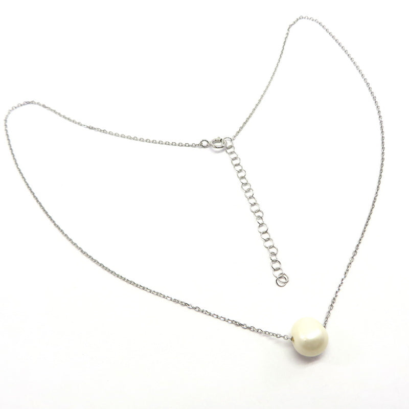 Pearl Chain Sterling Silver Necklace