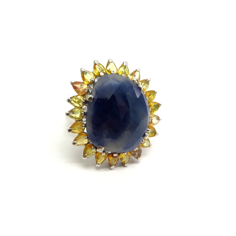 Sapphire Silver Ring