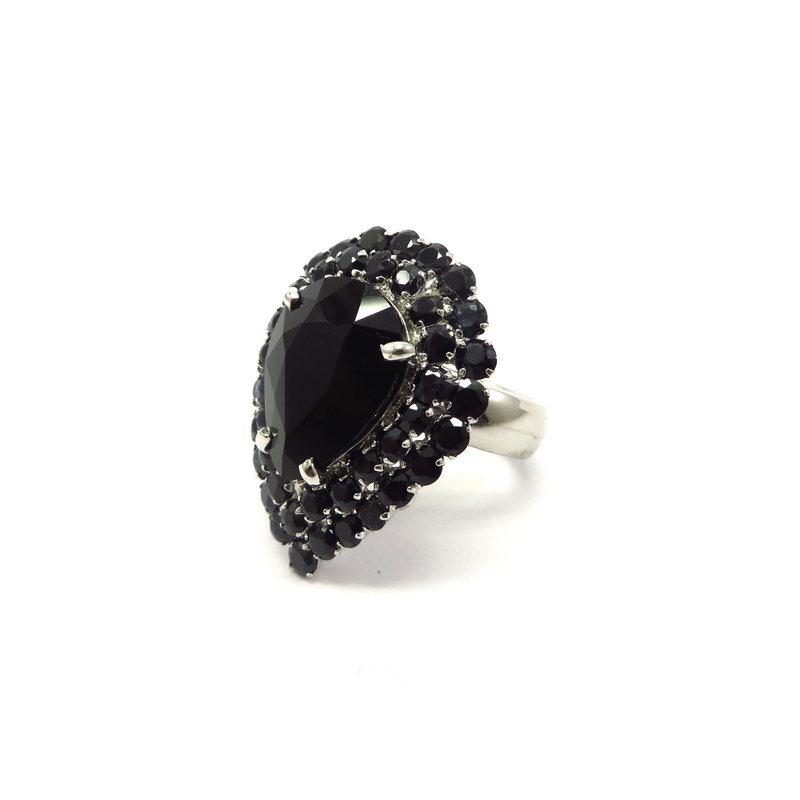 Blue Sapphire Silver Ring