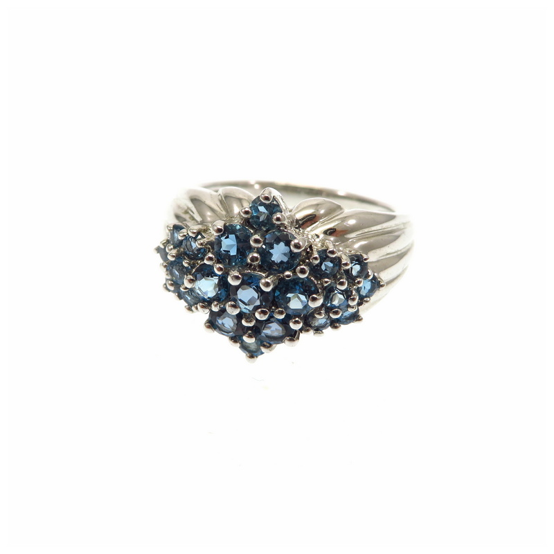 London Blue Topaz Sterling Silver Ring