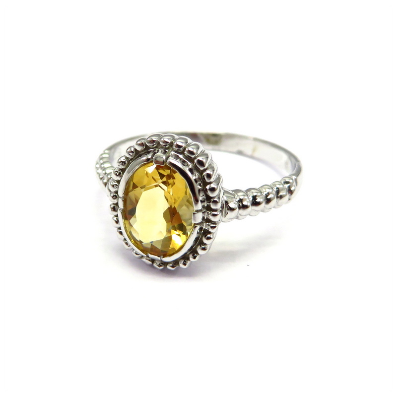 Citrine Ring Sterling Silver