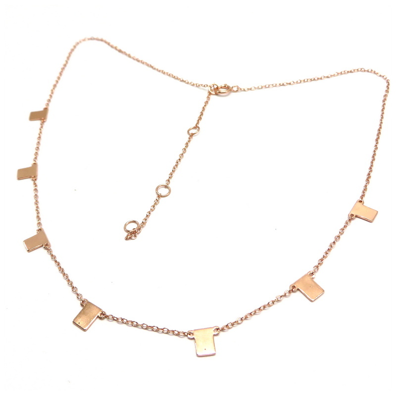 Rose Gold Plated Sterling Silver Necklace