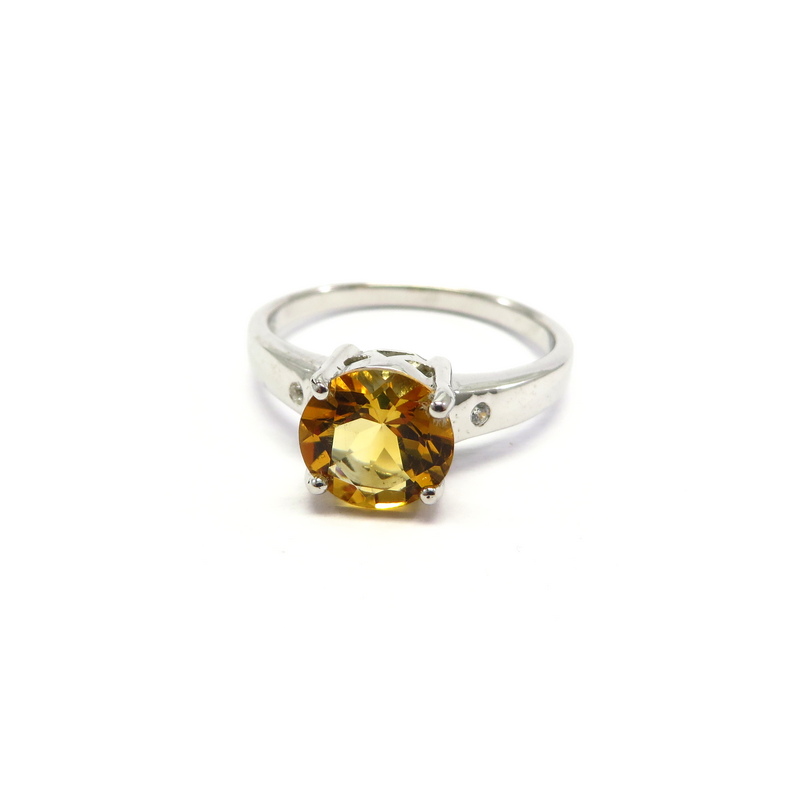 Citrine Ring set in Sterling Silver