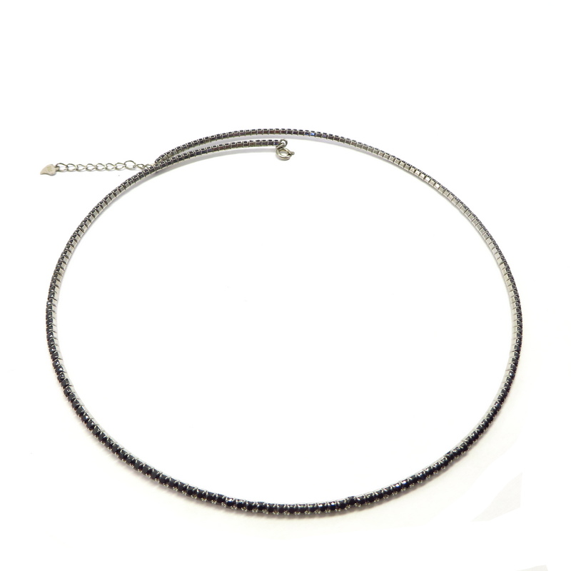 Black Cubic Zirconia Necklace