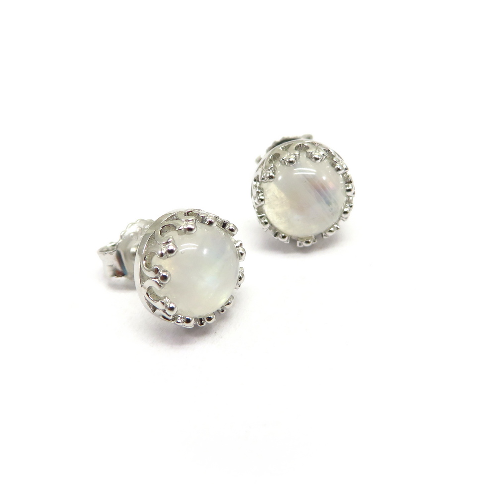 Rainbow Moonstone Earrings