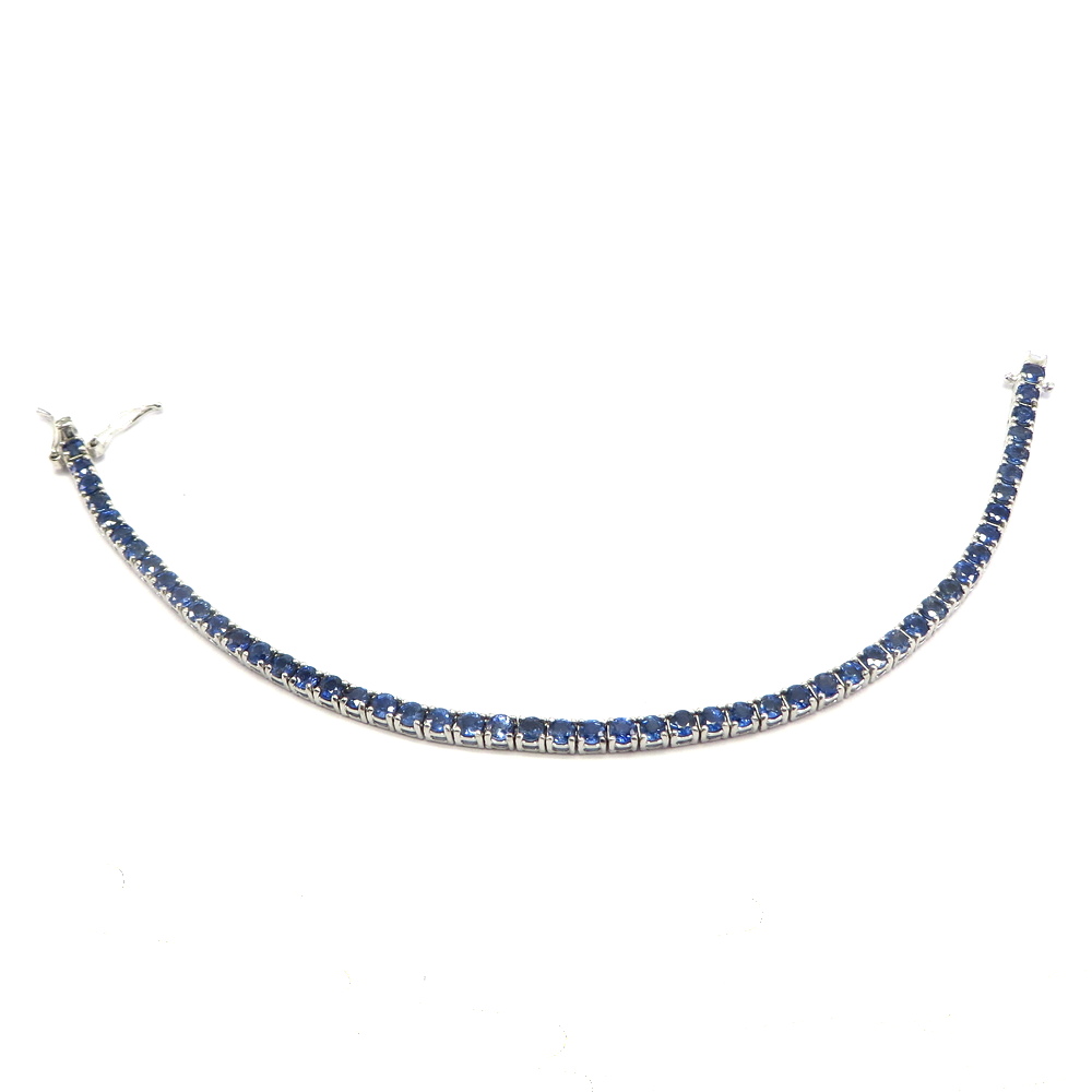 Blue Sapphire Tennis Bracelet